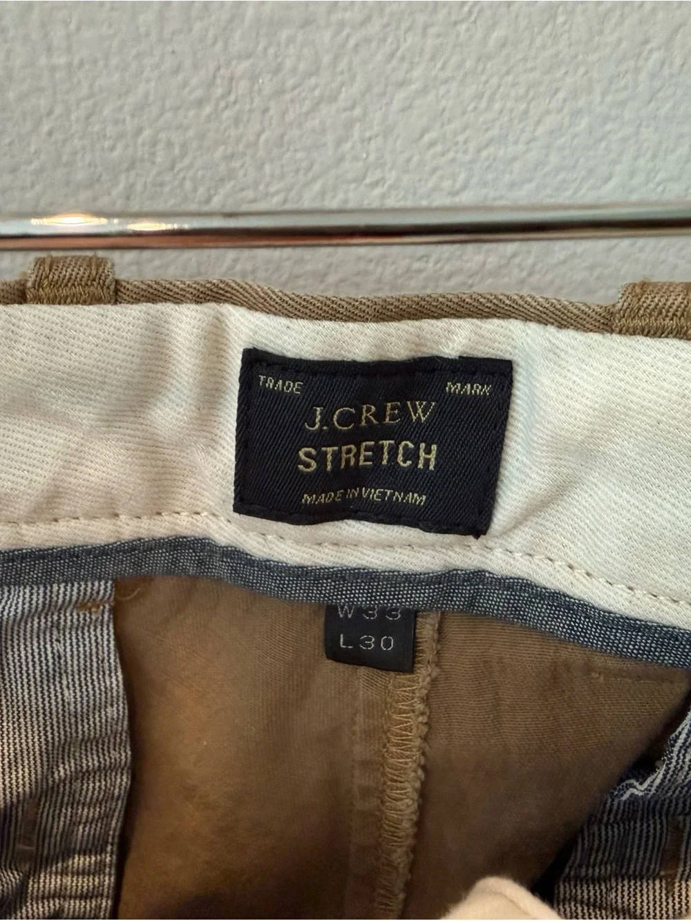 J. Crew Men's Chino Pants in Khaki